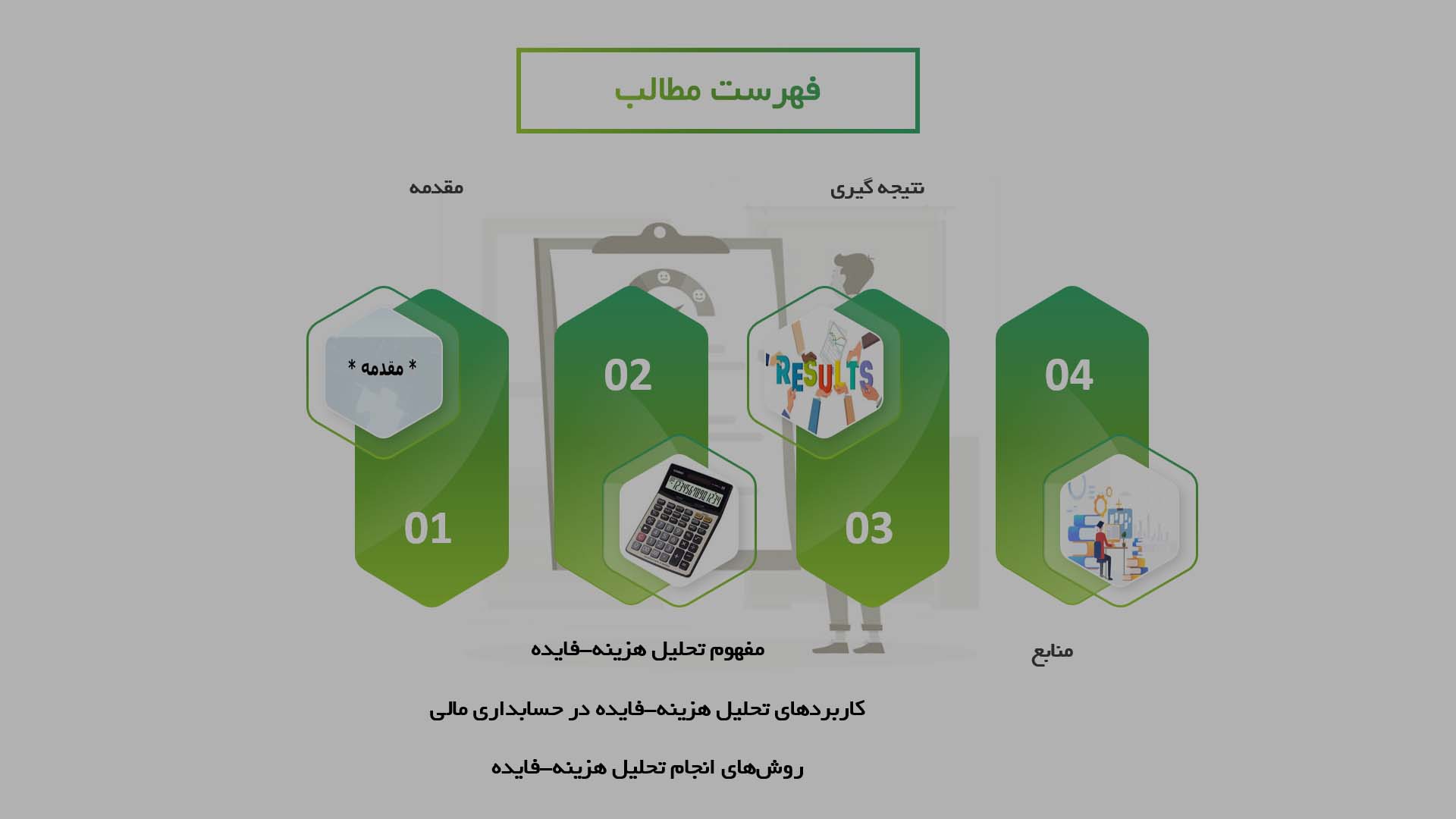 پاورپوینت در مورد کاربردهای تحلیل هزینه-فایده در حسابداری مالی